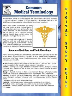 cover image of Common Medical Terminology ( Blokehead Easy Study Guide)